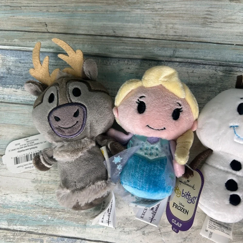 Hallmark Itty Bittys Frozen Disney Elsa Olaf Sven‎ Plush Stuffed Animal